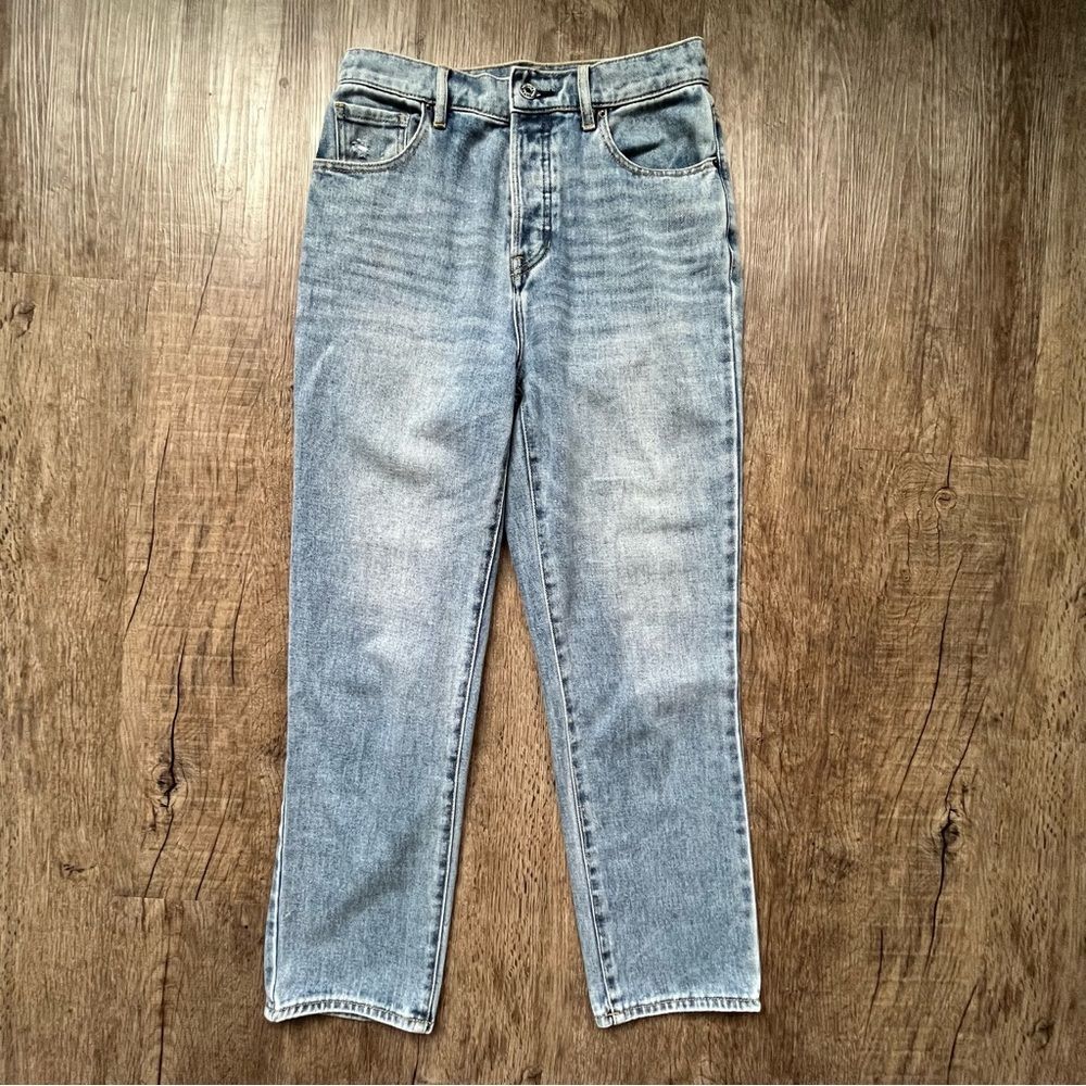 PacSun Medium Blue High Waisted Straight Leg Jeans, size 26